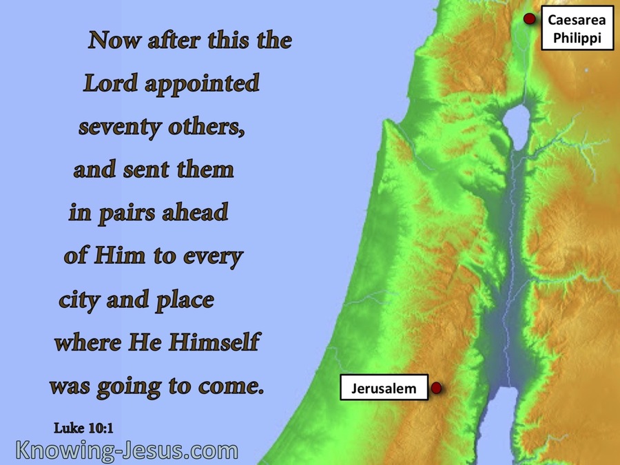 Luke 10:1 He Appointed Seventy Others (blue)